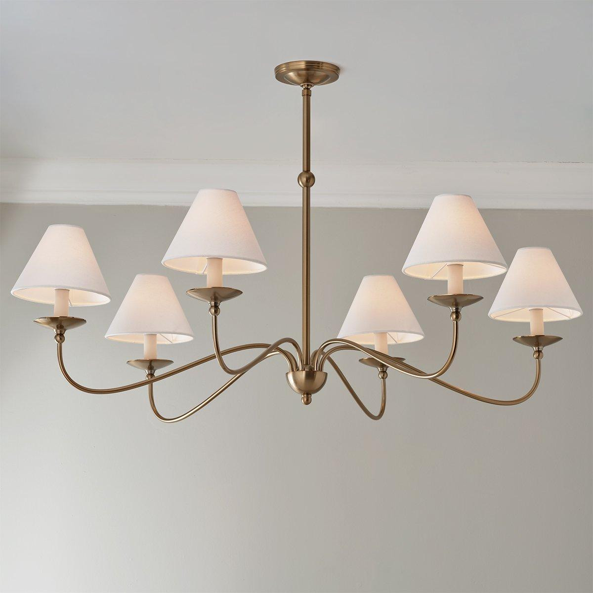 Chris Loves Julia Sophia Chandelier - 6 Light | Shades of Light