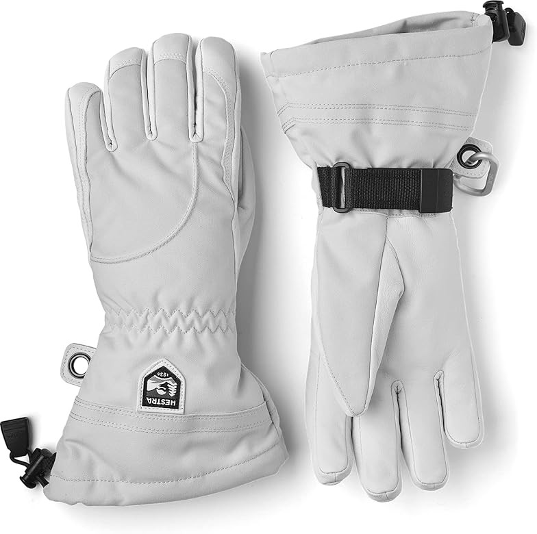 Hestra Heli Ski Womens Glove - Classic 5-Finger Leather Snow Glove for Skiing, Snowboarding and M... | Amazon (US)