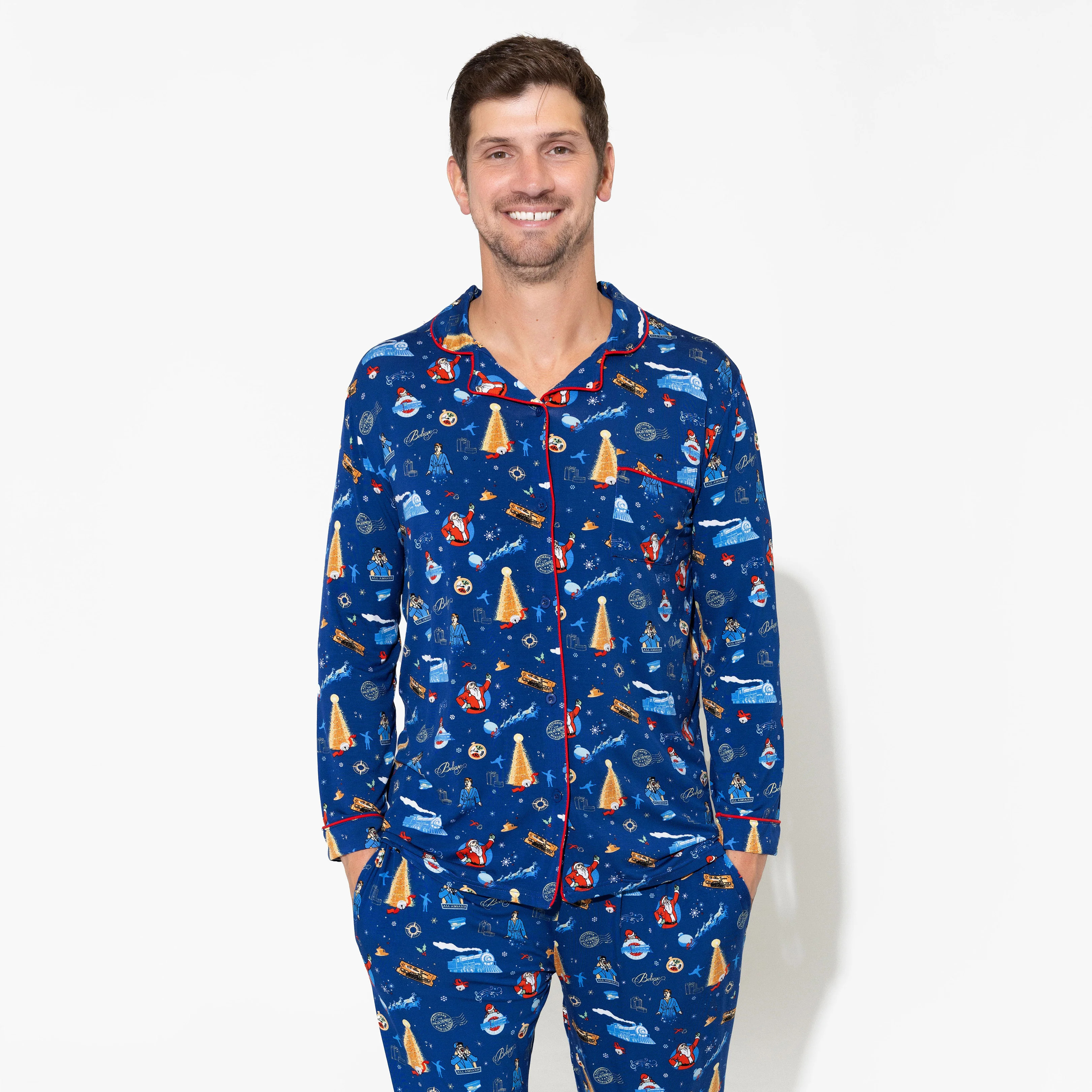 The Polar Express™ Bamboo Men's Pajama Set | Bellabu Bear