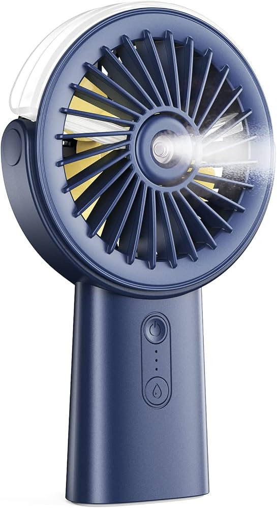 Otlonpe Misting Fan Portable Handheld Fan, 4000mAh Hand Held Mist Fan Rechargeable Power Bank, 90... | Amazon (US)