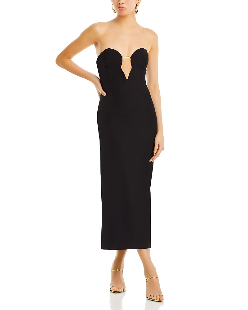 Bardot Eleni Plunge Neck Midi Dress | Bloomingdale's (US)