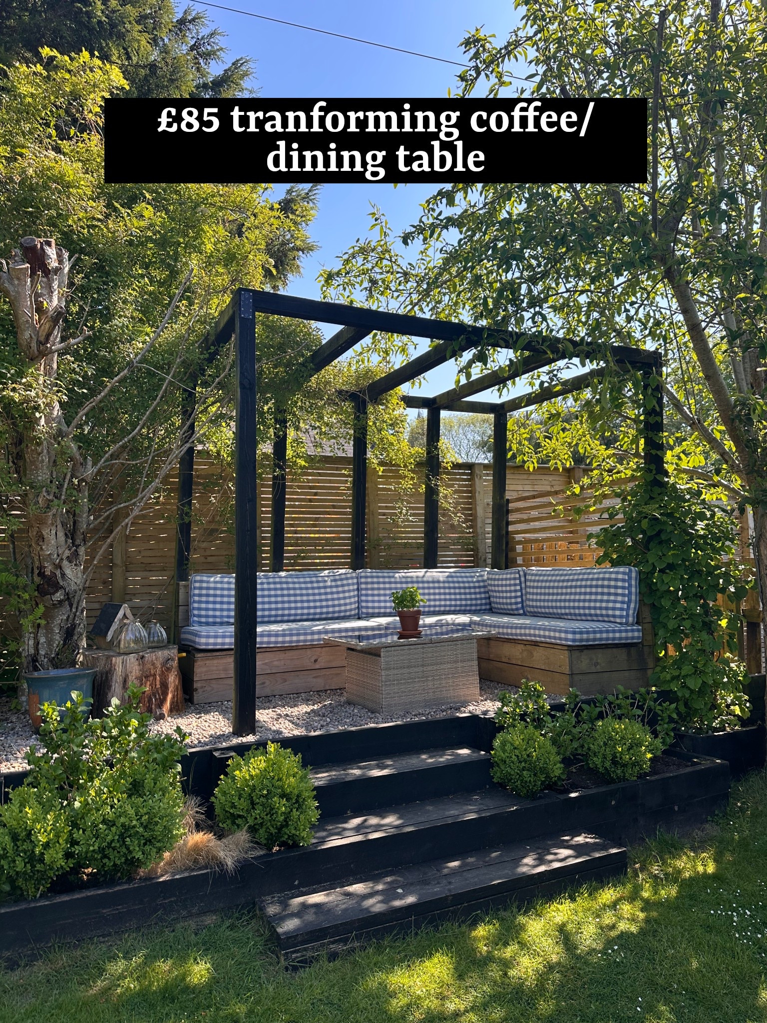 A really nice budget friendly garden coffee table that rises up to become a dining table - we’ve used it every night this week!

Only £85 and comes in 4 colours 



#LTKhome #LTKsummer #LTKuk