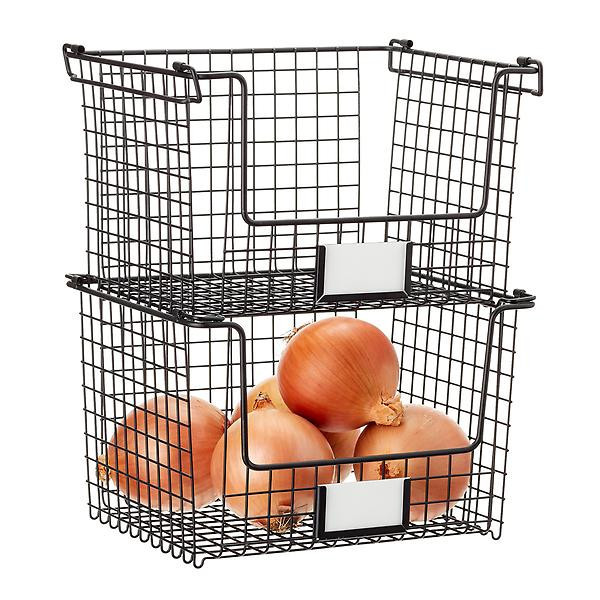 iDesign Stackable Basket | The Container Store