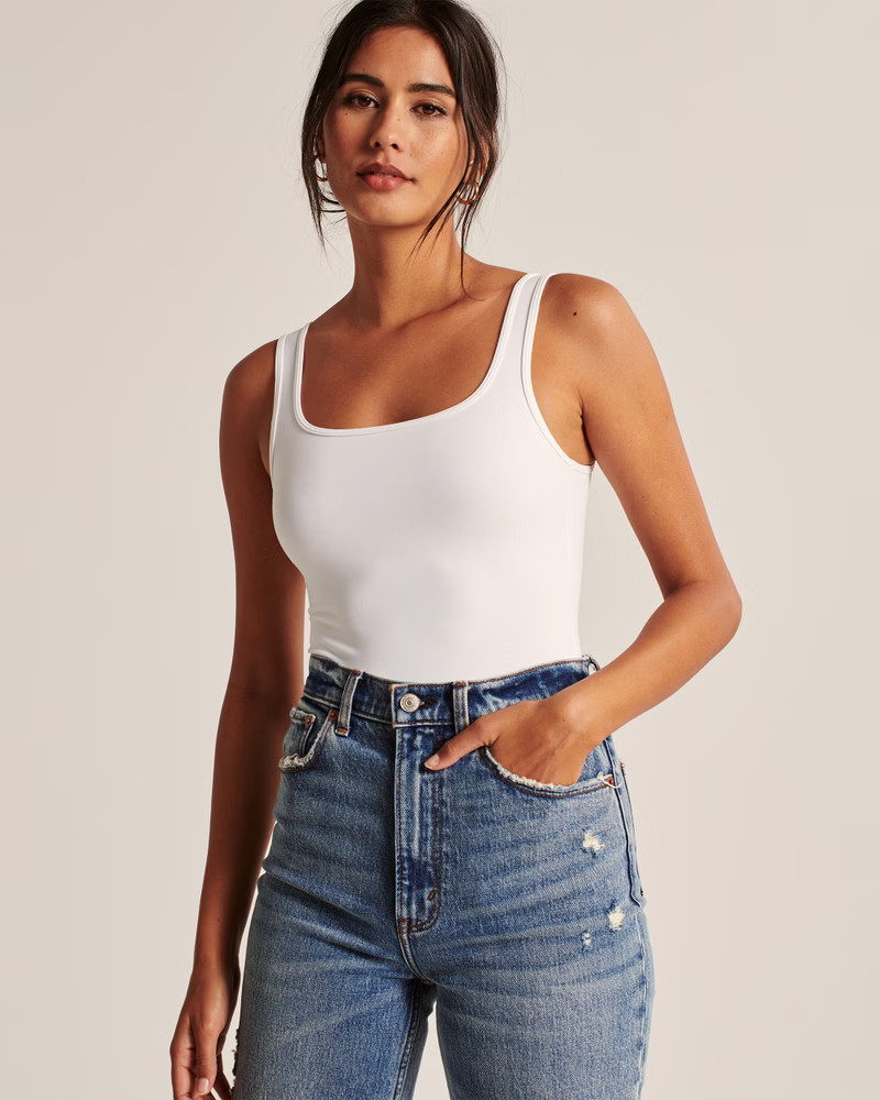 90s Seamless Fabric Tank Bodysuit | Abercrombie & Fitch (US)