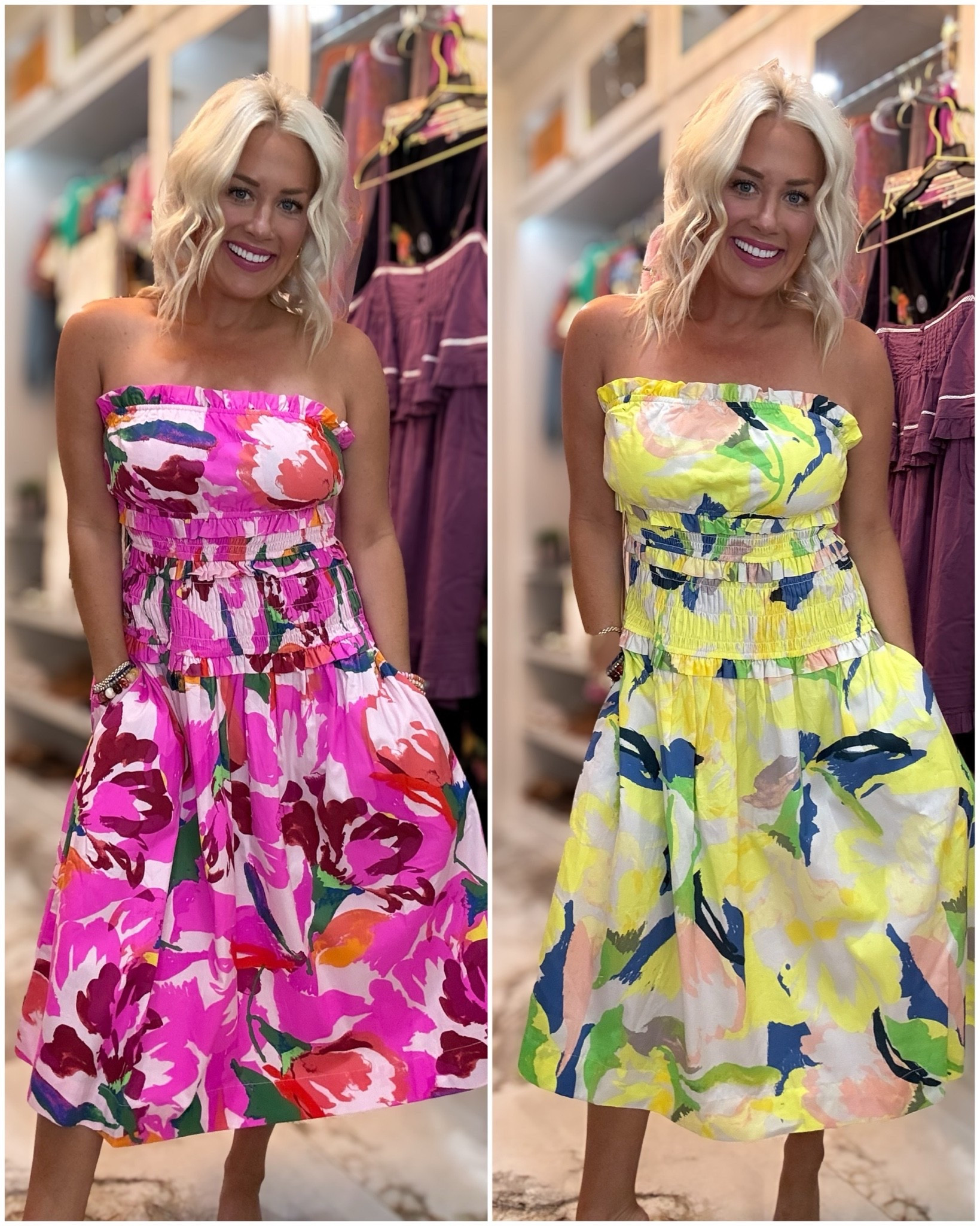 Walmart strapless maxi dress - size small