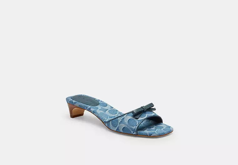 Bow Kitten Heel Sandal | Coach Outlet US