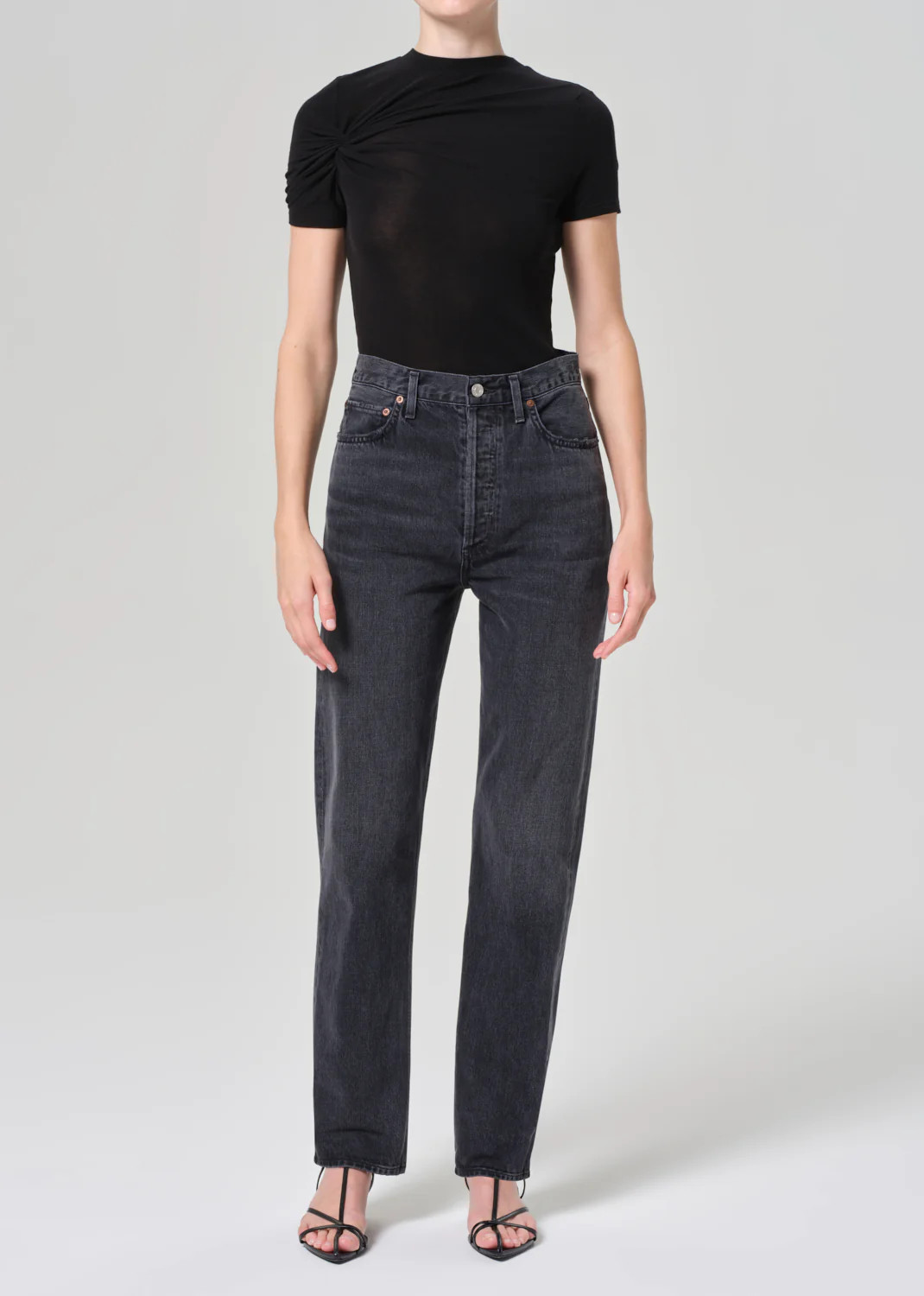 90's Pinch Waist High Rise Straight in Hitch | AGOLDE