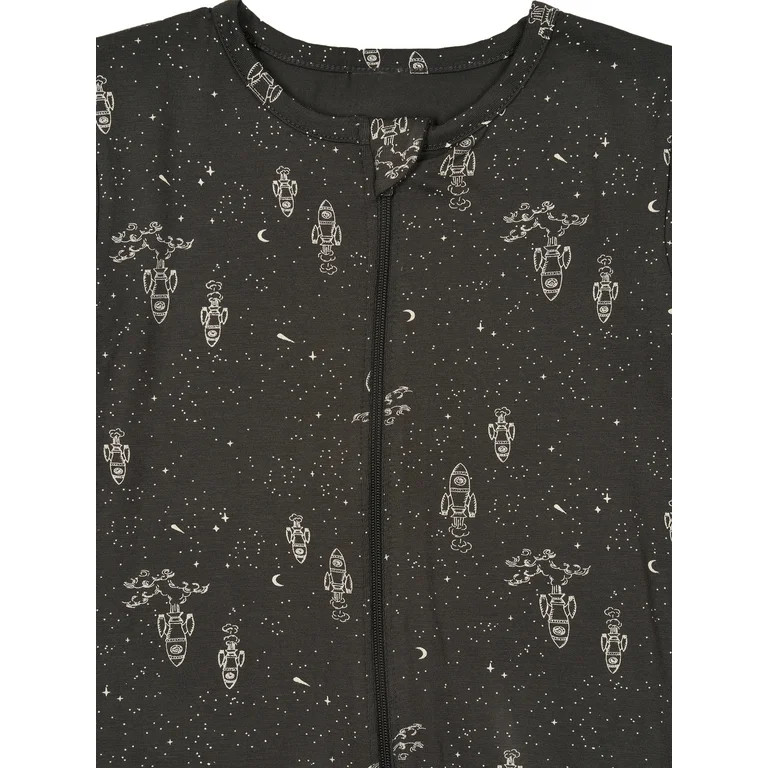 Modern Moments by Gerber Toddler Unisex Super Soft Livaeco Viscose One-Piece Pajama, Sizes 12M-5T | Walmart (US)