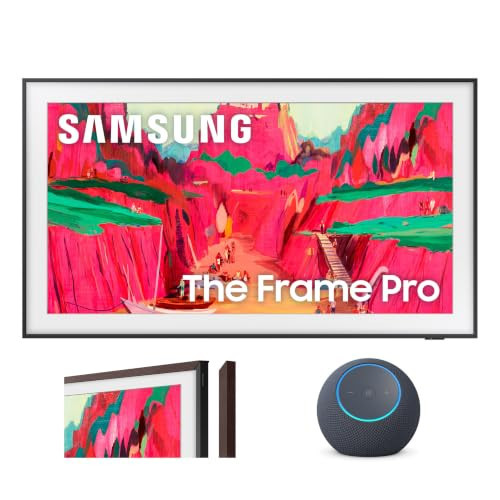 Samsung 75-Inch Class The Frame Pro Smart TV (2025 Model) with Modern Brown Bezel and Amazon Echo Dot Max Bundle | Amazon (US)