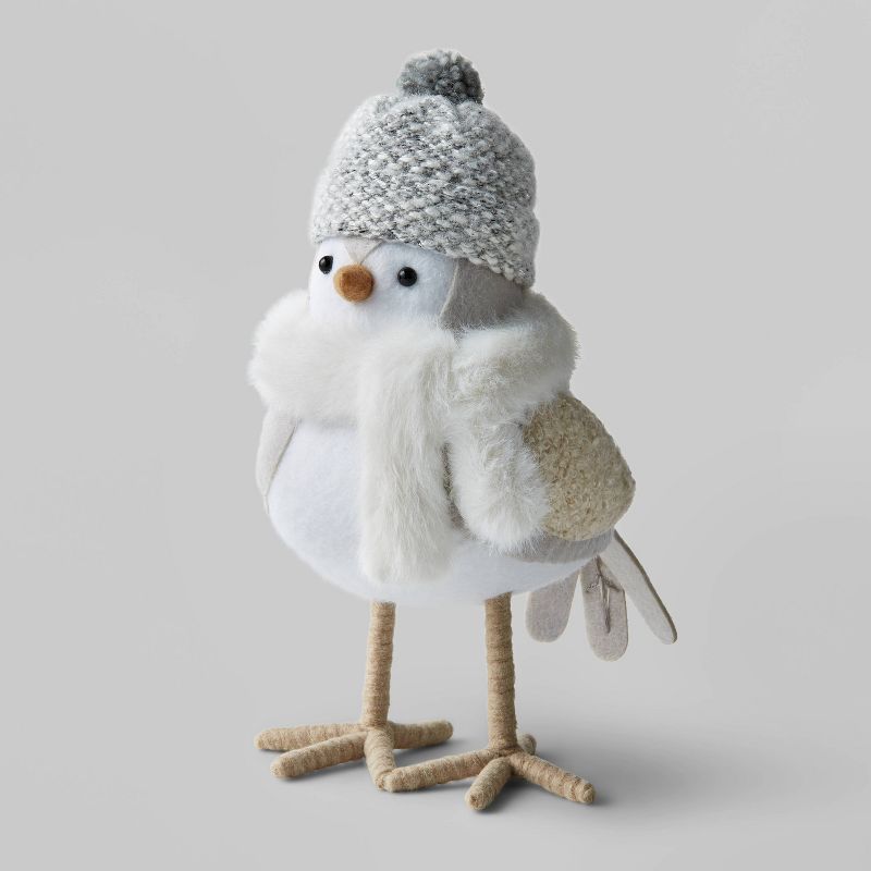 Fabric Bird with White Scarf Decorative Figurine - Wondershop™ | Target