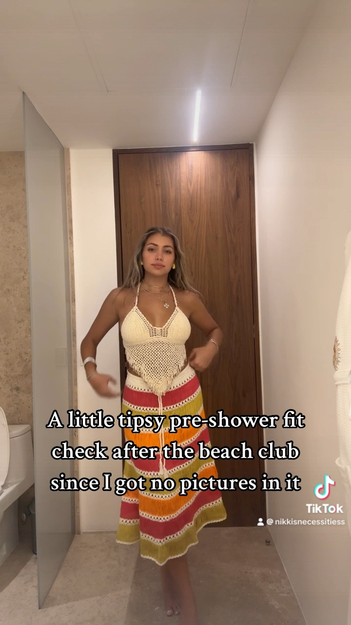 Cover up 
Outfits 
My beachy side 
Revolve 
Amazon finds 
Revolve sale 
Sale alert 
 Crochet top 
Crochet skirt 
Shell top 
Pink skirt 
Sunset coverup 

#LTKSwim #LTKSaleAlert #LTKTravel