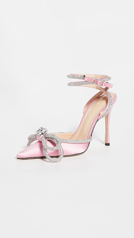 Double Crystal Bow Heels | Shopbop