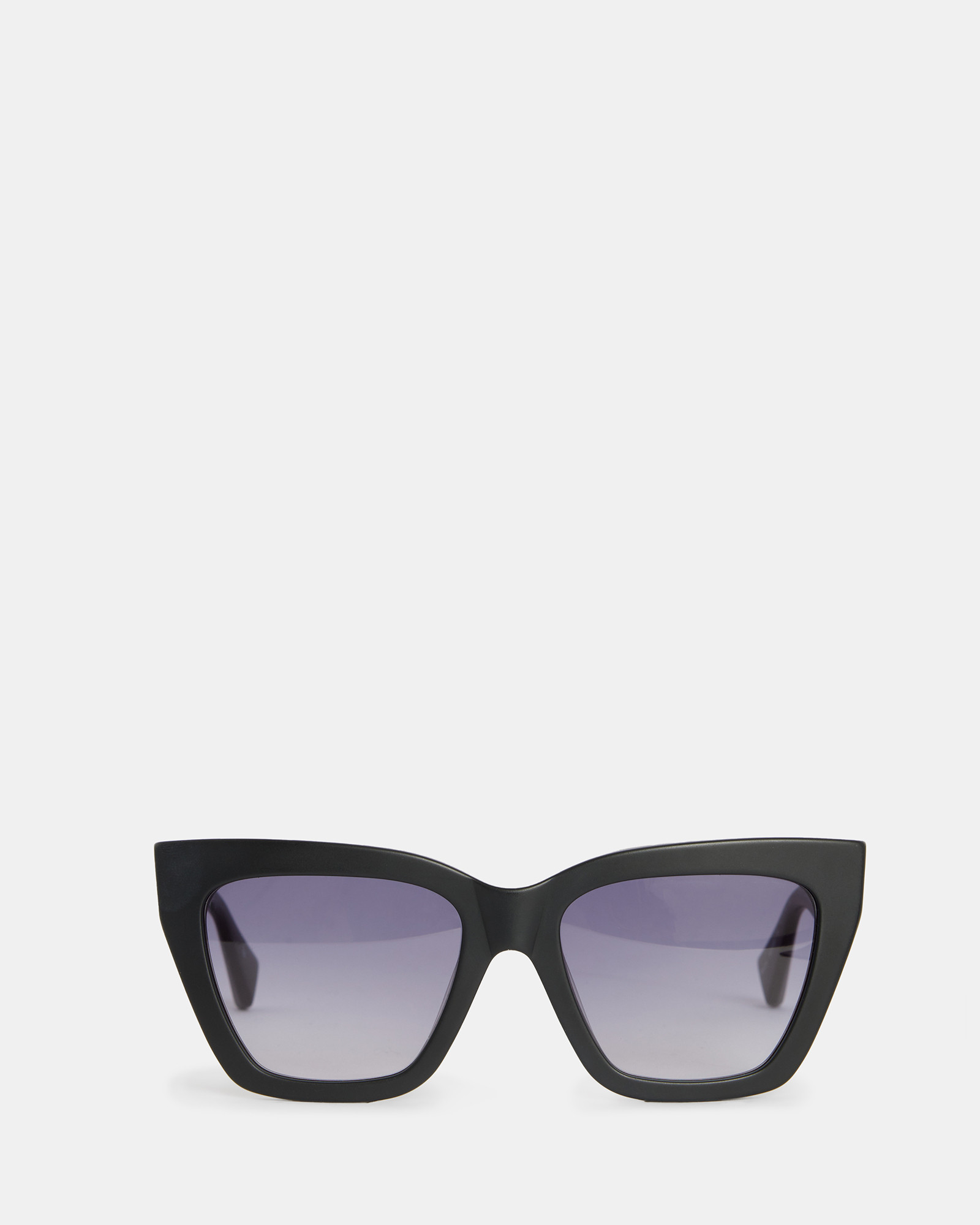 Minerva Square Cat Eye Sunglasses MATTE BLACK | ALLSAINTS | AllSaints UK