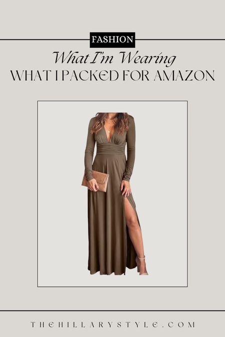 AMAZON Summer Travel Fashion: Evening Long Sleeve Dress

#LTKStyleTip #LTKTravel #LTKWedding