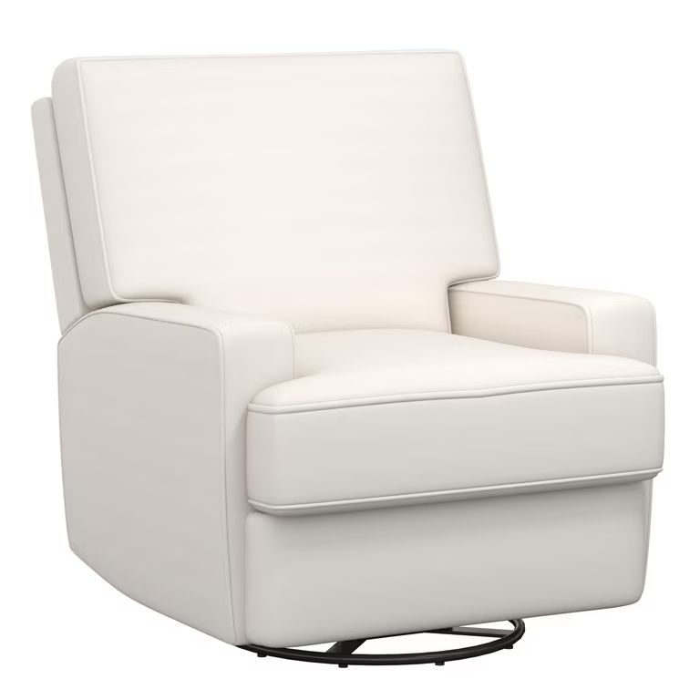 Baby Relax Rylan 4-in-1 Swivel Glider Rocker Recliner Chair, White Linen | Walmart (US)