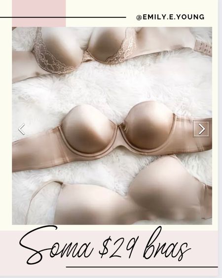 Soma, bra sale, lingerie, shape wear, strapless bra, 

#LTKsalealert #LTKFind #LTKunder50