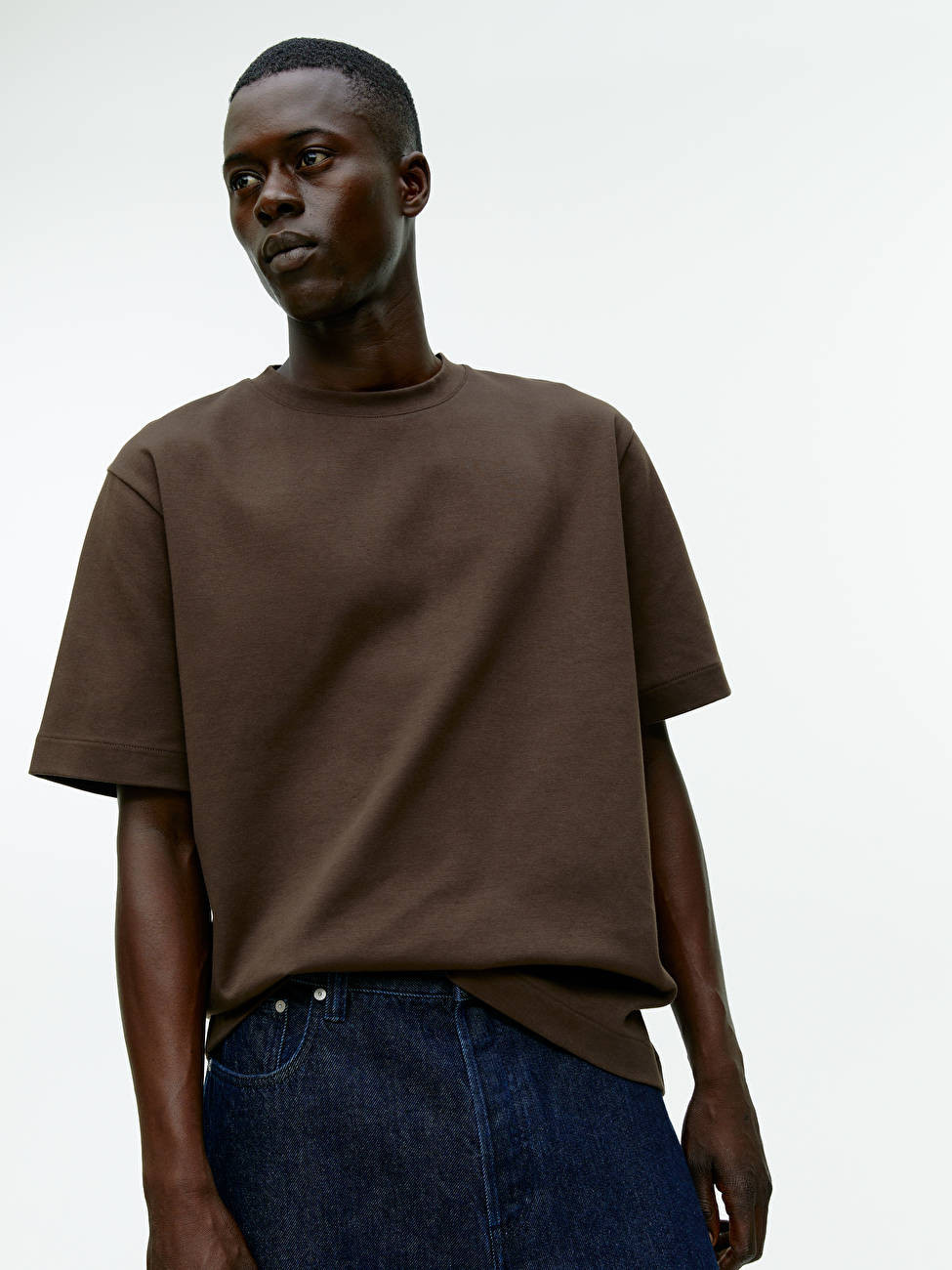 Interlock T-shirt - Dark Mole - ARKET GB | ARKET (US&UK)