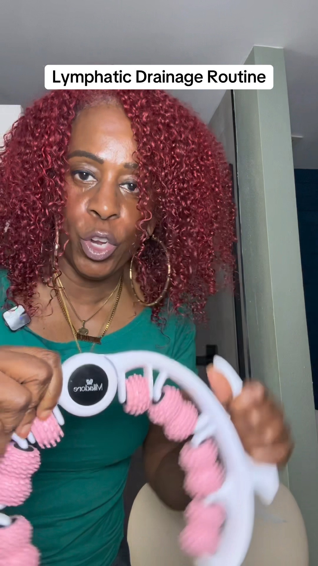 Lymphatic drainage roller routine 

 #LTKBeauty #LTKMidsize #LTKOver40