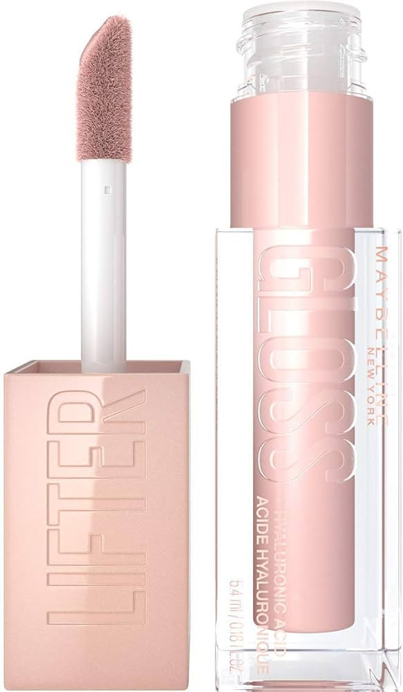 Maybelline Lifter Lip Gloss, Hydrating Gloss with Hyaluronic Acid, 002 Ice (Light Pink), Creates ... | Amazon (UK)