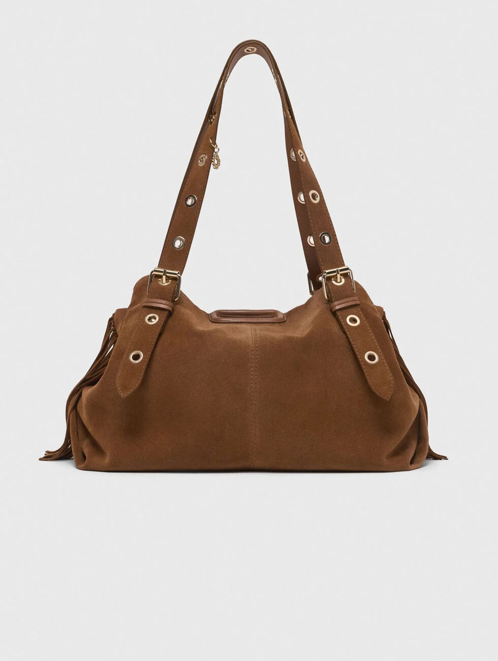 Suede Miss M XL bag Brown for Women | Maje | Maje US