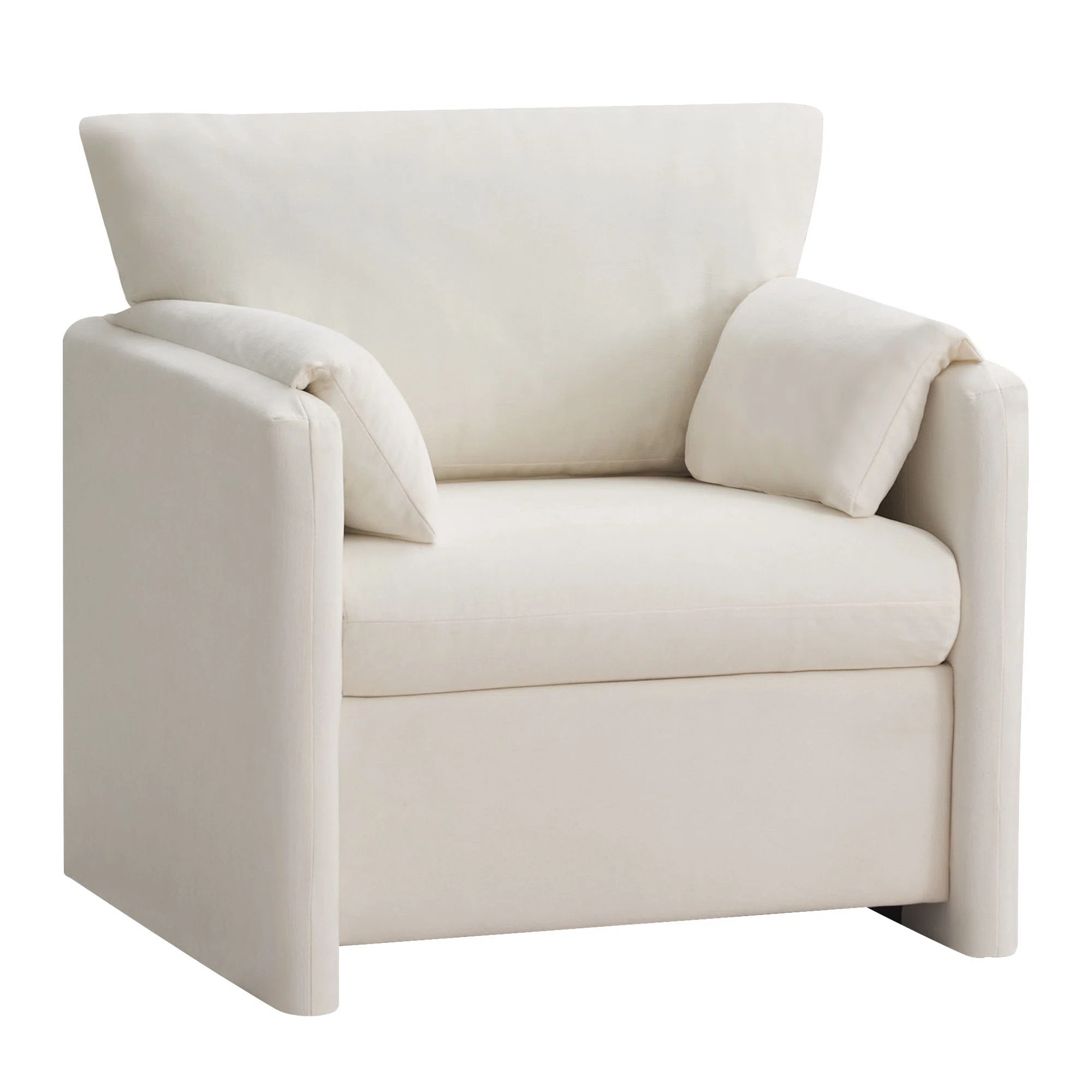 32.7'' Oversized Chenille Accent Chair | Wayfair North America