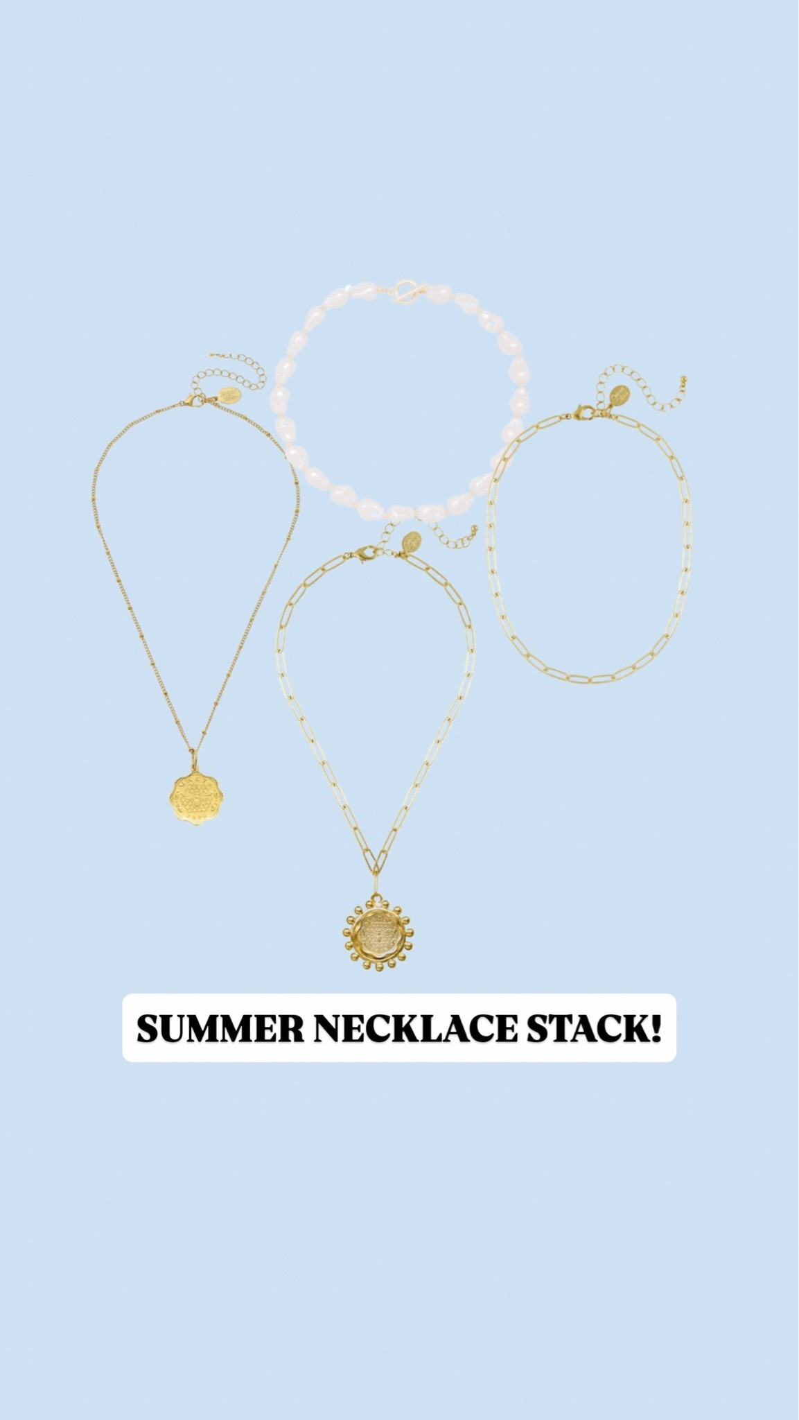 My go-to summer necklace stack! Code: LOUISE15 at Susan Shaw & Avara