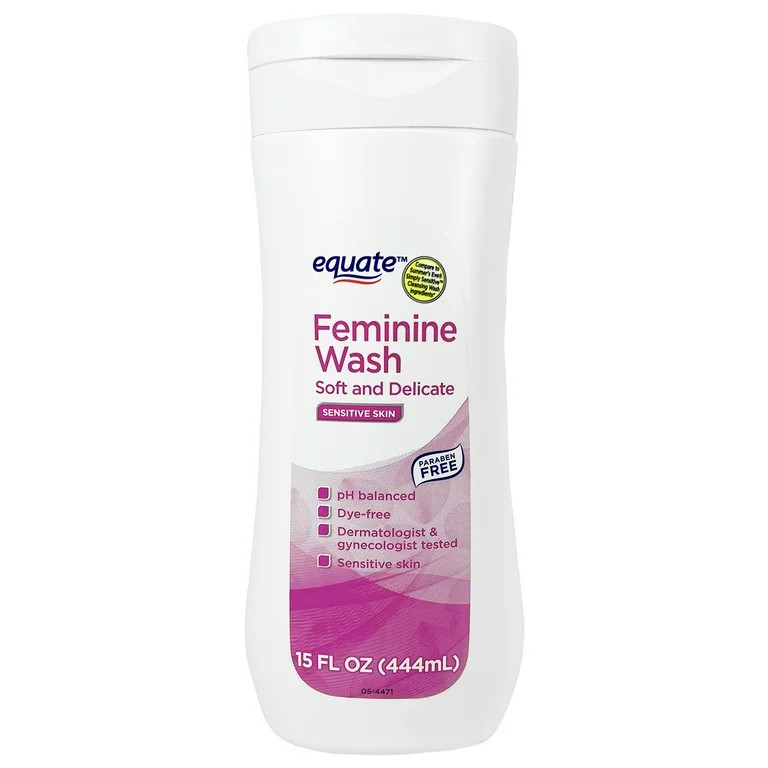 Equate Feminine Wash for Sensitive Skin, Soft and Delicate, 15 fl oz | Walmart (US)