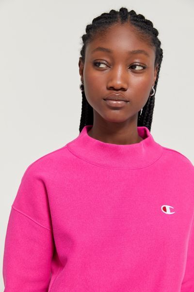 Champion UO Exclusive Mock Neck Logo Sweatshirt | Urban Outfitters (US and RoW)