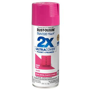 Rust-Oleum Painter's Touch 2X 12 oz. Gloss Berry Pink General Purpose Spray Paint-334025 - The Ho... | The Home Depot