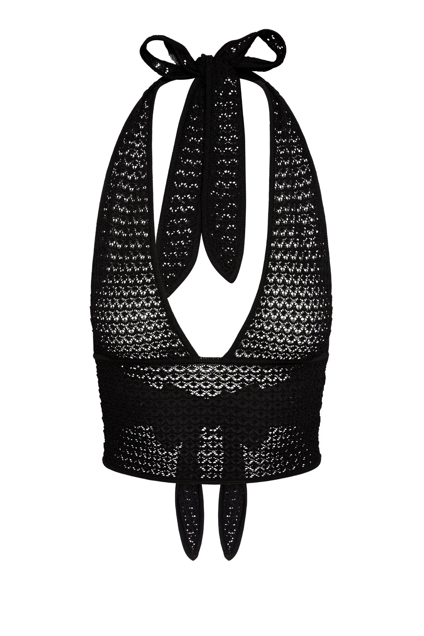 Toulon Top - Black Lace Crochet | Monday Swimwear