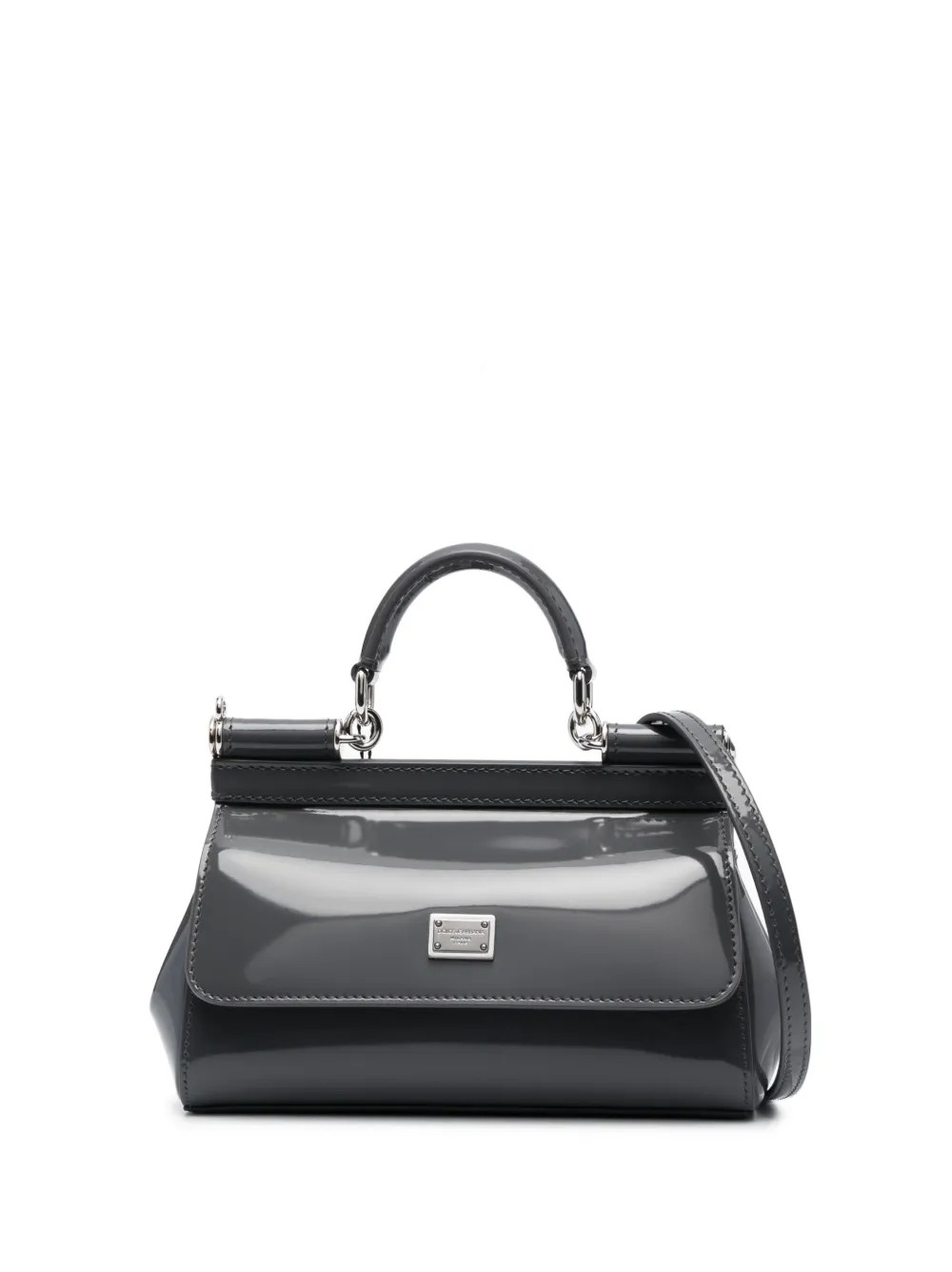 Dolce & Gabbana KIM DOLCE&GABBANA Small Sicily Handbag | Grey | FARFETCH | Farfetch Global