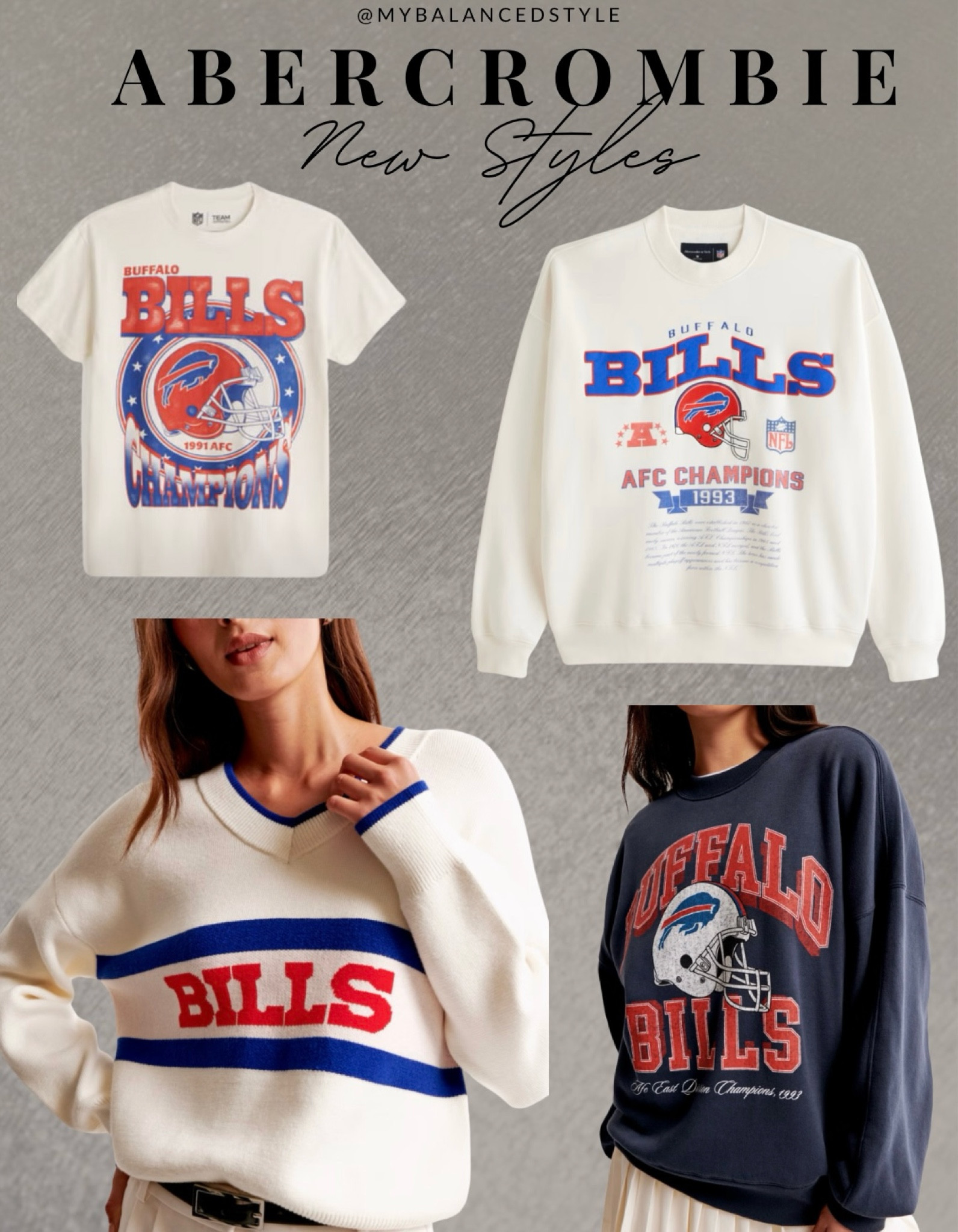 NFL Buffalo Bills Abercrombie has released their NEW styles and they are so good! 

#LTKOver40 #LTKU #LTKFindsUnder100