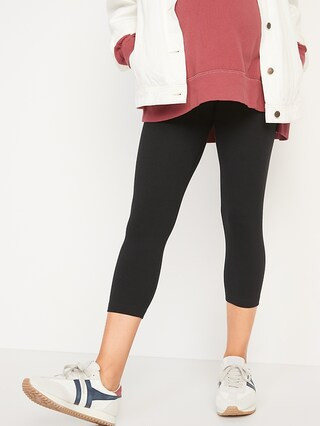 Maternity Full Panel Cropped Leggings | Old Navy (US)