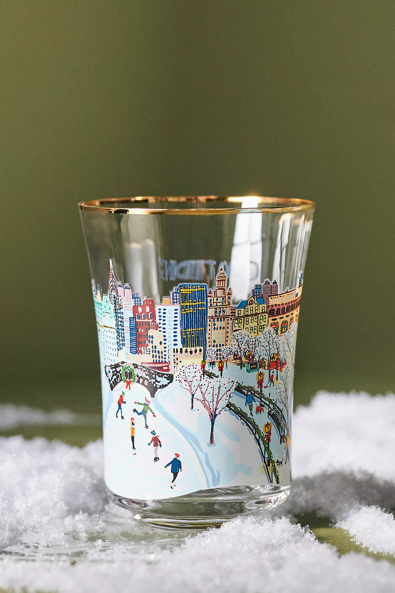 Holiday In The City Juice Glass | Anthropologie (US)