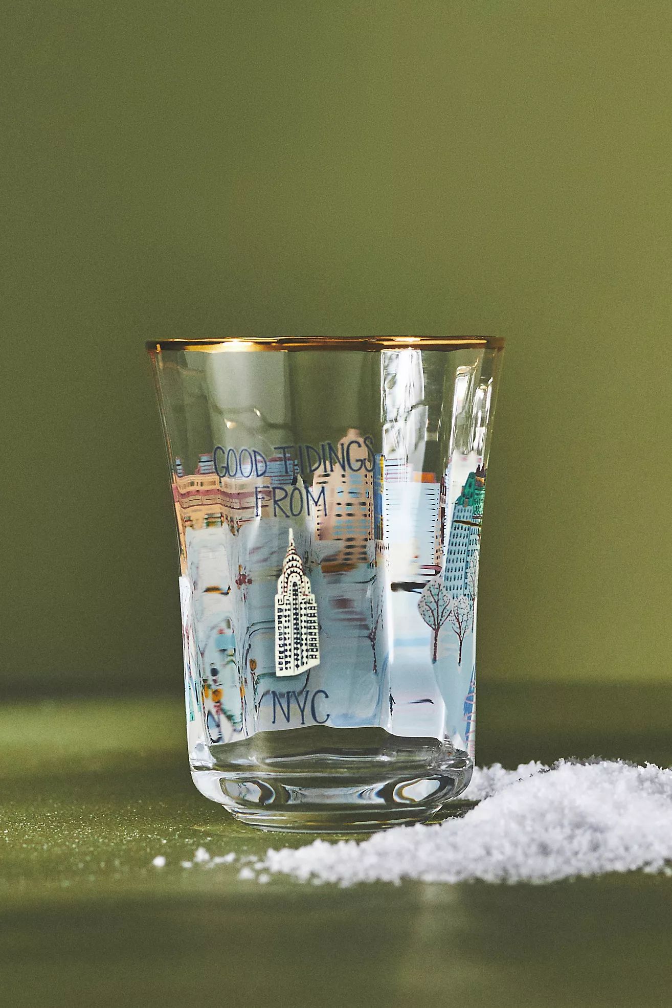 Holiday In The City Juice Glass | Anthropologie (US)