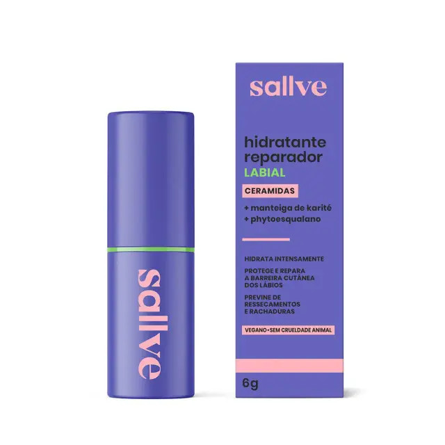Hidratante Labial Reparador Sallve 6g | DrogaRaia (BR)