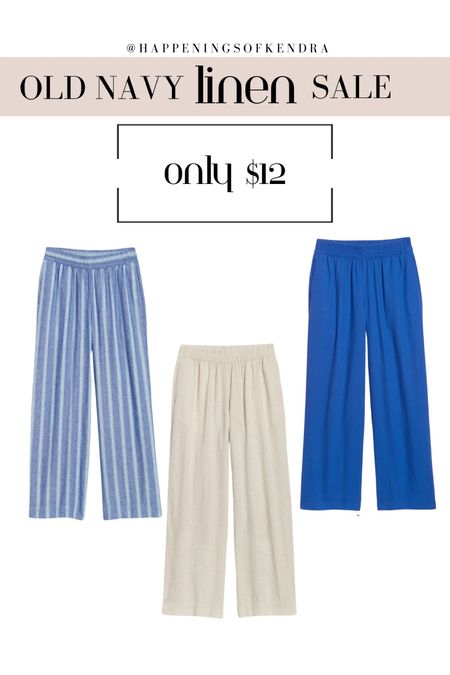 $12 linen pant sale @oldnavy loving these colors for spring/summer 

#LTKSeasonal #LTKsalealert #LTKstyletip