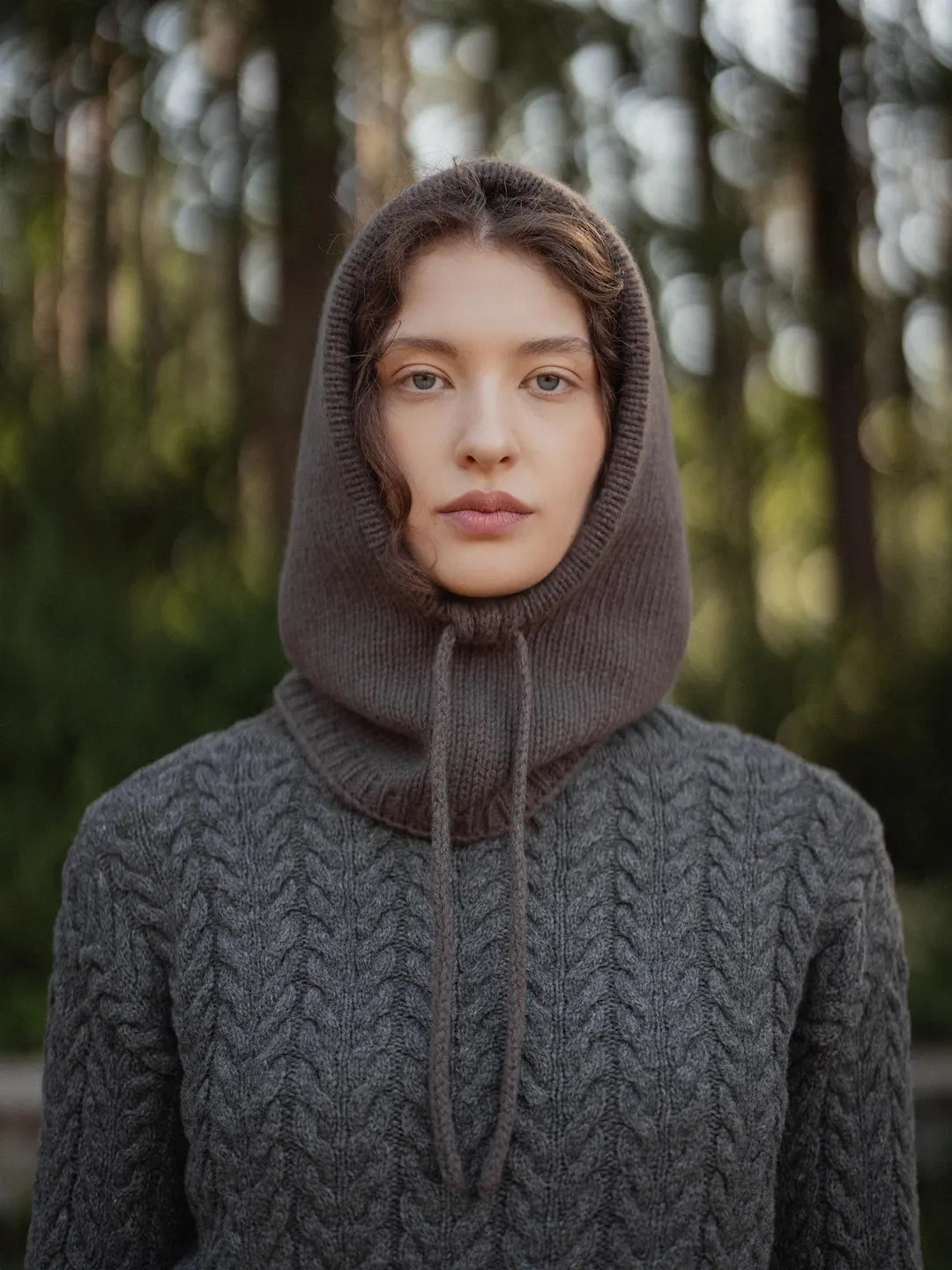 Cashmere Wool Knit Balaclava Hood: Balaclava Hooded Cowl, Cozy Winter Ski Mask, Nordic Woolen Hoo... | Etsy (US)