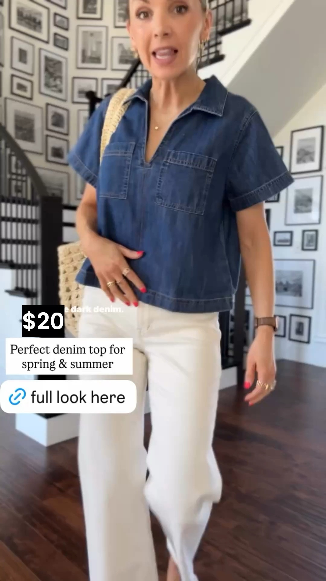 Wearing a small regular in this top- such a great piece for spring and 50% off! @oldnavy