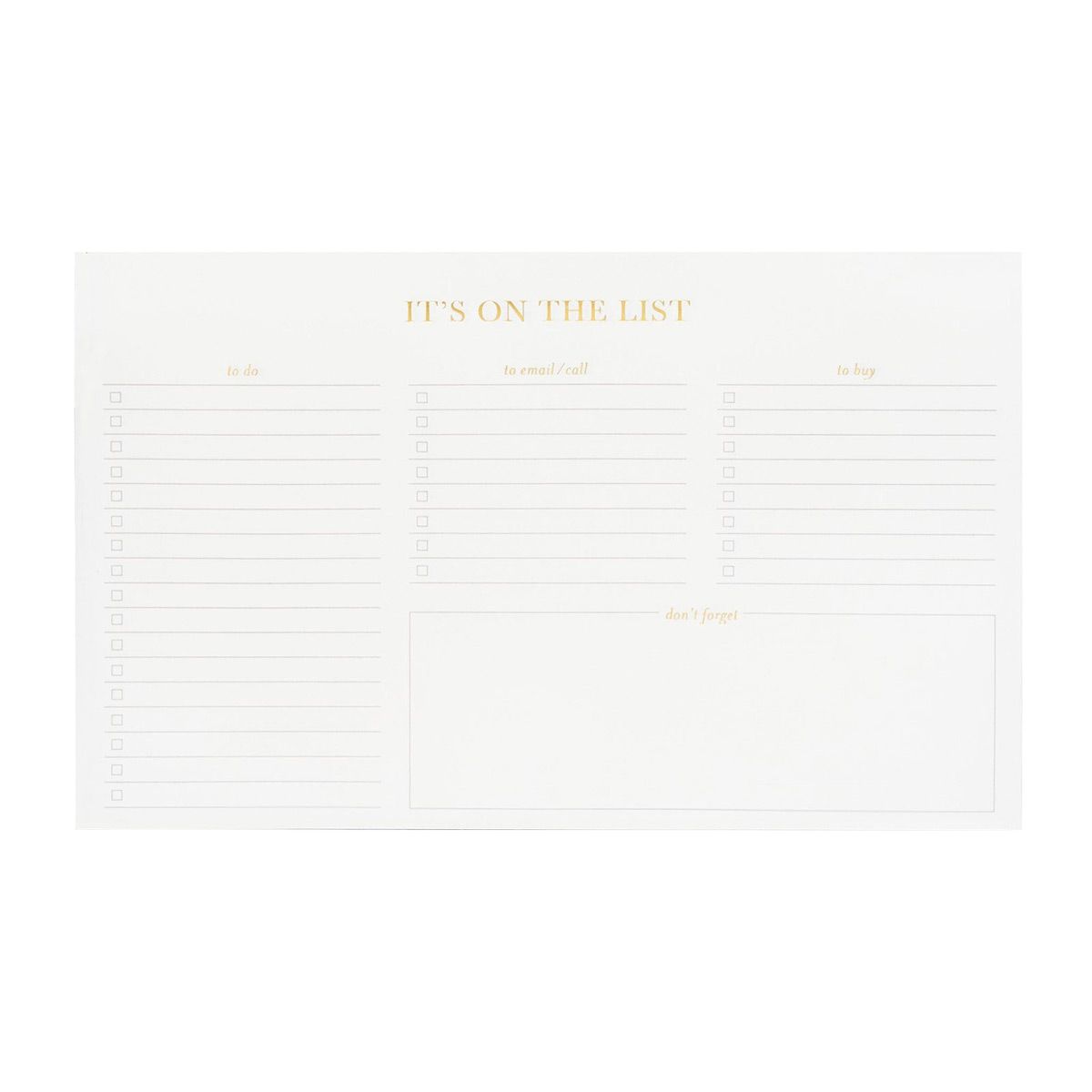 It's on the List Notepad | The Container Store