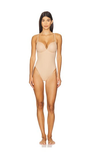 SKIMS Push-up Thong Bodysuit in Tan. - size XXL | Revolve Clothing (Global)