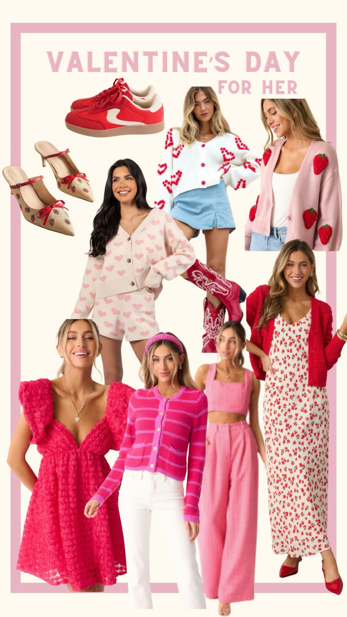 valentine’s day for her ~ cute outfit inspo !! 

#LTKFindsUnder100 #LTKFindsUnder50 #LTKSeasonal