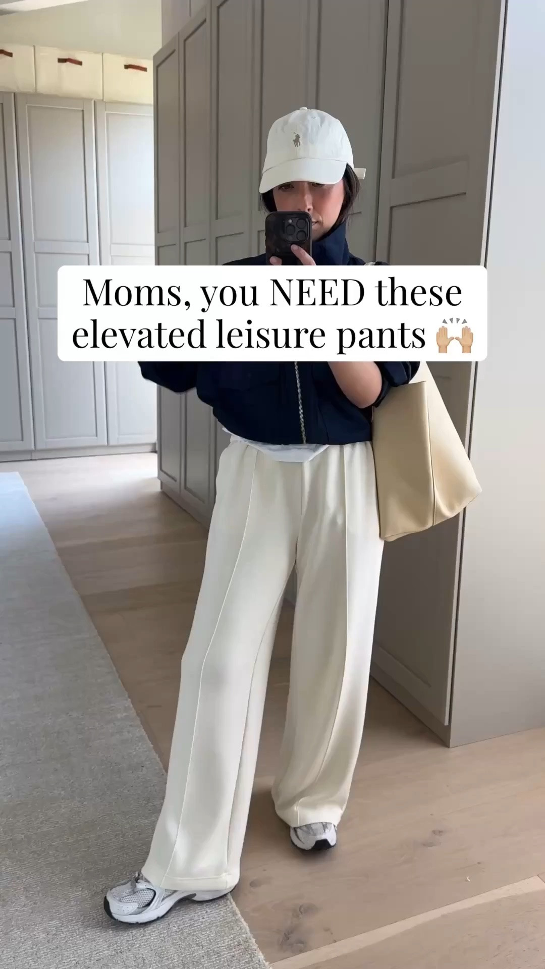 Mom Outfit but elevated. These are the pants you need to elevate your daily uniform. They’re so comfortable and flattering.  

Madewell tee small -reordered the xs
Zara jacket xs
Varley wide leg pants small - xs is sold out everywhere 
Amazon socks
New Balance 530 size 6
Polo hat
Mansur Gavriel tote
Quince earrings

Petite style, athleisure, mom outfits

#LTKootd #LTKmomlife #LTKPetite