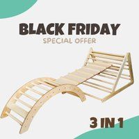 Free Delivery Black Friday Offer Climbing Set Of 3 Items. Triangle +Arch Climber + Ladder Board. Ind | Etsy (US)