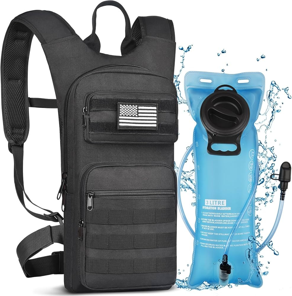 NOOLA Hydration Backpack with 3L TPU Water Bladder, Tactical Molle Water Backpack for Men Women, ... | Amazon (US)
