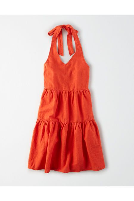 AE Halter Babydoll Dress | American Eagle Outfitters (US & CA)