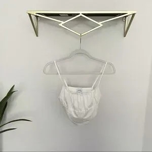 PRINCESS POLLY Tilly Top Off White Strappy Tank Top S | Poshmark