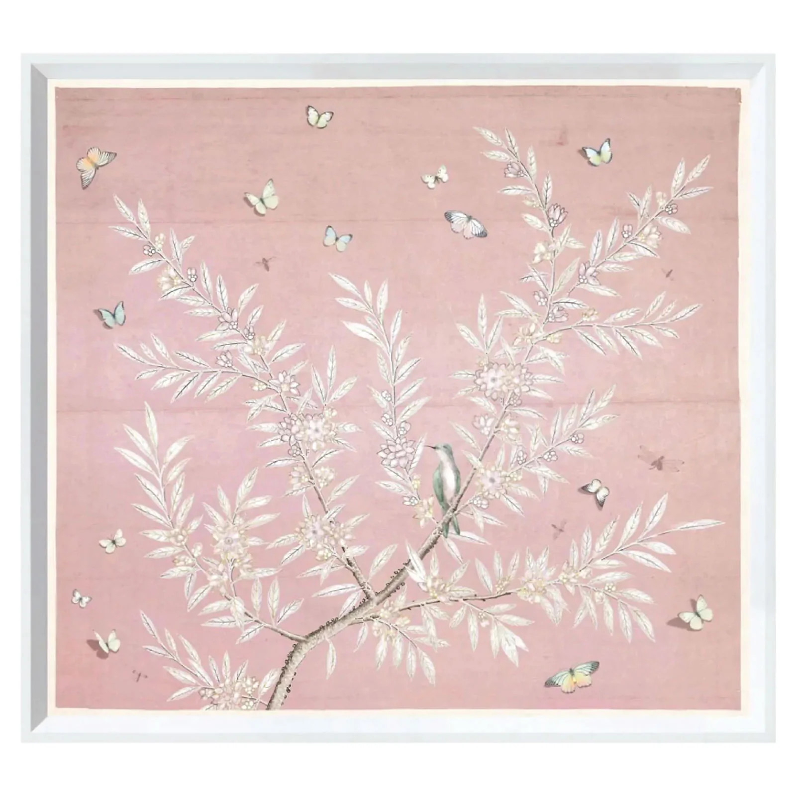 Pink Morning Bird Art II | Brooke and Lou