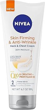 Nivea Skin Firming and Anti Wrinkle Neck and Chest Cream, 24-Hour Moisturizing Body Cream Reduces... | Amazon (US)