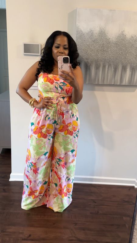 Cute Summer Sets To Mix & Match
I’m a size 14-16 38DD wearing Large in top XL in pants for flow. 

#LTKMidsize #LTKOver40 #LTKStyleTip